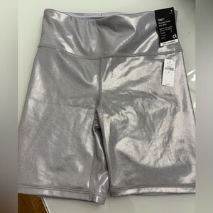 GAP Metallic Silver Women's Bike Shorts
